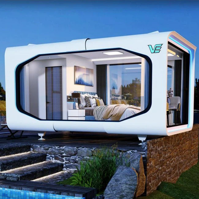 Prefab Smart Apple Cabin Pod Tiny House med bad